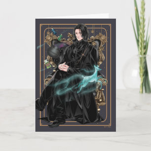 Carte Professeur Anime Severus Snape assis