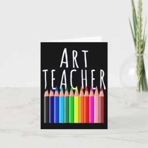 Carte Professeur D'Art Retour À L'École Cadeau Artiste C