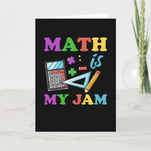 Carte Professeur De Mathématiques, Maths Est Ma Jambe, M