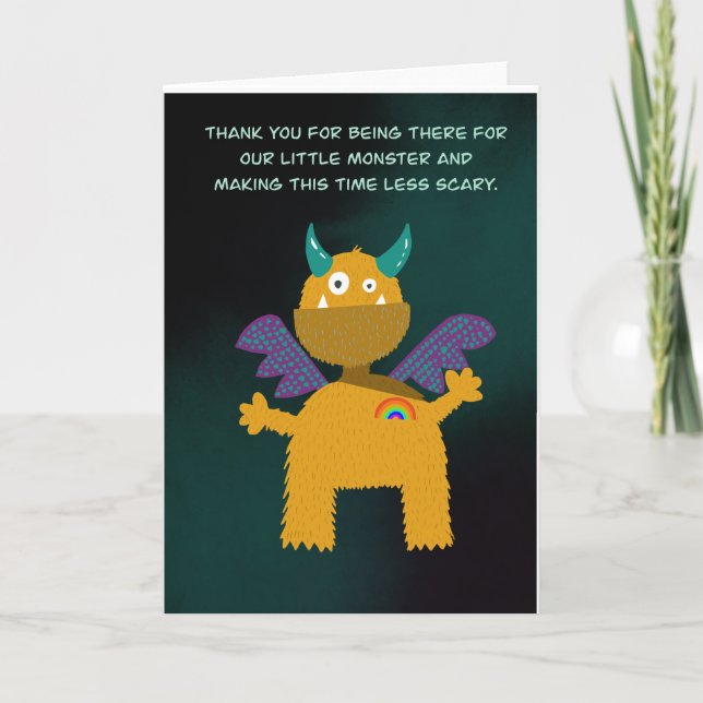 Carte professeur de Merci, institutrice de maternelle, m (Devant)