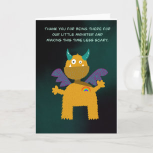 Carte professeur de Merci, institutrice de maternelle, m