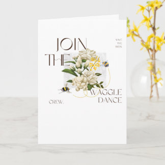 Carte Professeur de science de la danse frétillante pour