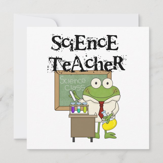 Carte Professeur de sciences de la grenouille (Devant)