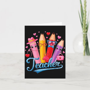 Carte Professeur drôle Saint-Valentin Art Thème d'amour