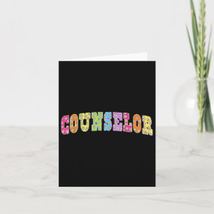 Carte Professeur Floral À Scho, Conseiller Scolaire