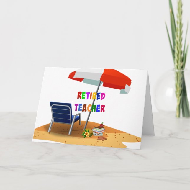 Carte Professeur retraité...temps de détente... (Devant)