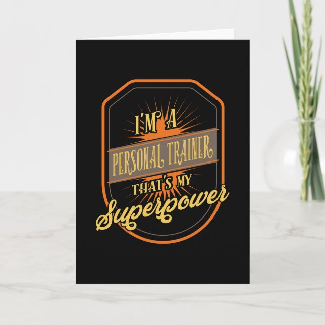 Carte Profession de formateur personnel (Devant)