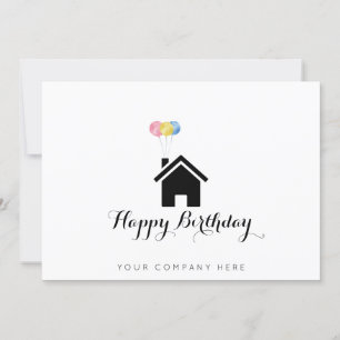 Carte Profession Immobilier Happy Anniversaire Realtor