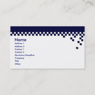 Carte professionnelle classique de profil