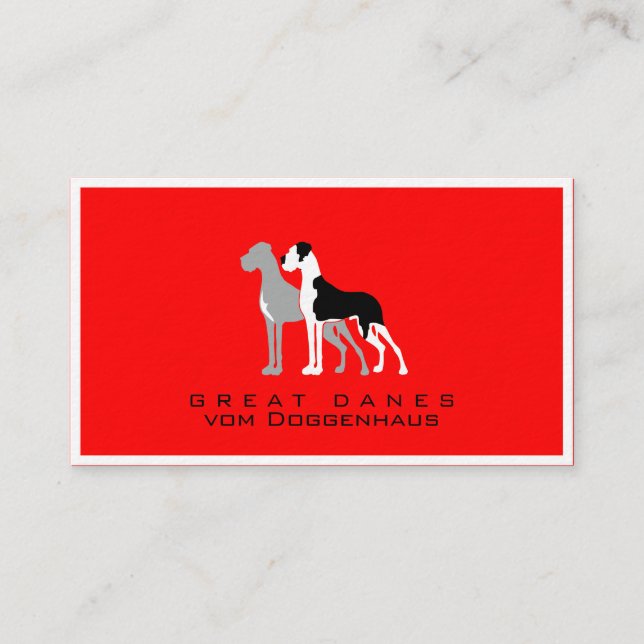Carte professionnelle Great Dane Boston Mantle (Devant)