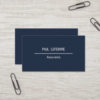 Carte professionnelle minimaliste, moderne visitenkarte