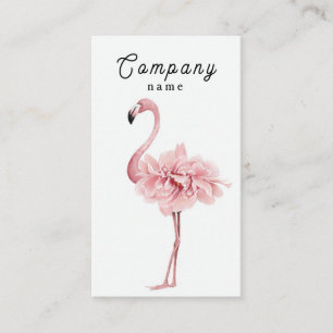 Carte professionnelle Premium Vector Flamant rose