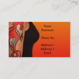 Carte professionnelle/profil de l'artiste de tatou