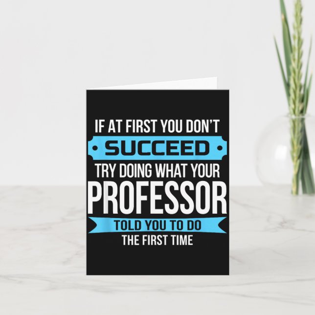 Carte Professor Funny Appreciation Gift  (Devant)