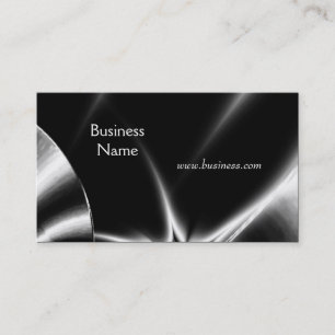 Carte Profil Entreprise Abstrait Argent Noir