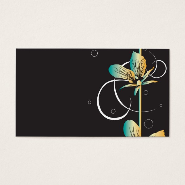 Carte profil floral (Devant)