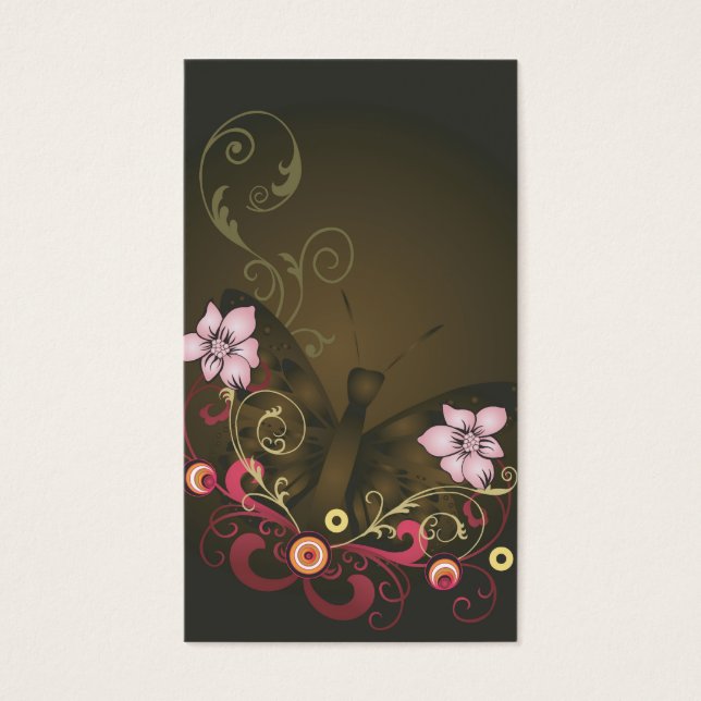 Carte profil floral (Devant)