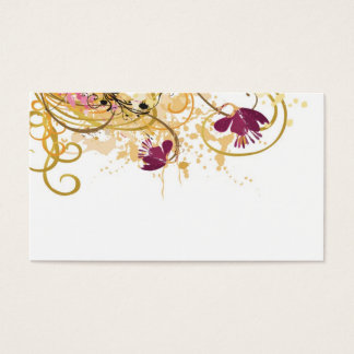 Carte profil floral