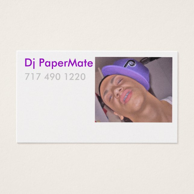 Carte Profil PapierMate Dj (Devant)