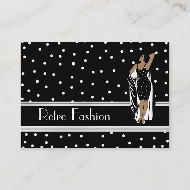 Carte profil Retro Mode Vintage (Devant)