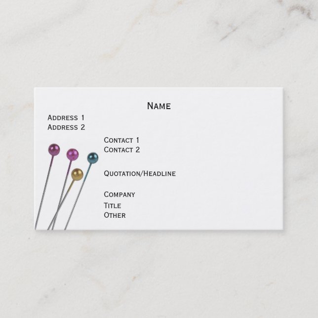 Carte profil sur mesure (Devant)