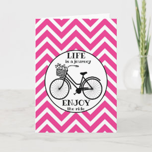 Carte Profitez De La Promenade   Vélo Avec Fleurs Motiva