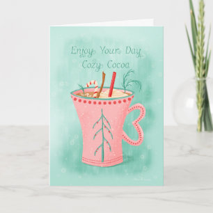 Carte Profitez De Votre Journée ; Cosy Cocoa Holiday Mug