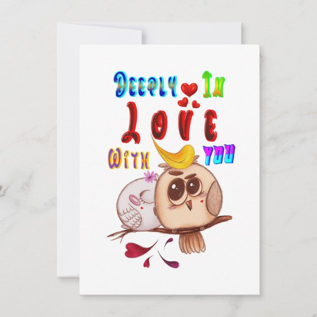 Carte Profondément En Amour Avec Toi (Devant)