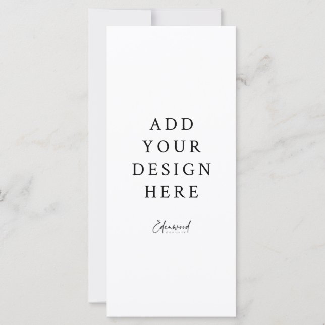 Carte programme de 4 x 9 pouces (Devant)