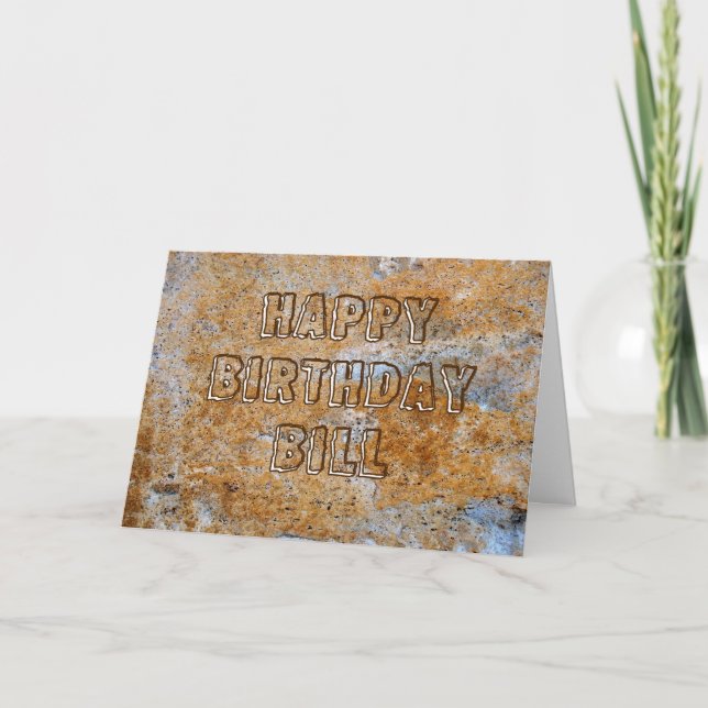 Carte Projet de loi d'anniversaire heureux à l'âge de pi (Devant)