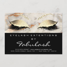 Carte Prolongation de la lash Instructions de soins post