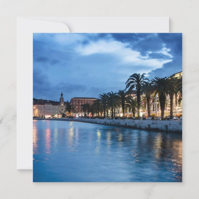 Carte Promenade de Split en Croatie (Devant)