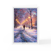 Promenade hivernale sous les lampadaires – Impress