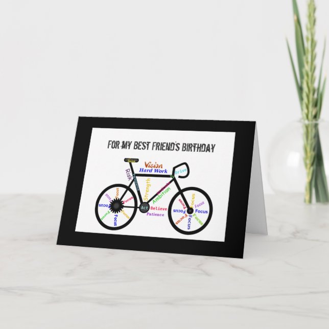 Carte Promenez-vous sur les sentiers à vélo meilleur ami (Devant)