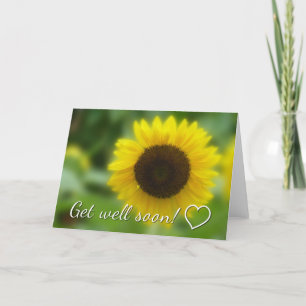 Carte Prompt rétablissement : Tournesol lumineux et joye