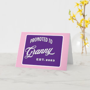 Carte Promu À Granny Est. 2023 Pour Nouvelle Grand-Mère