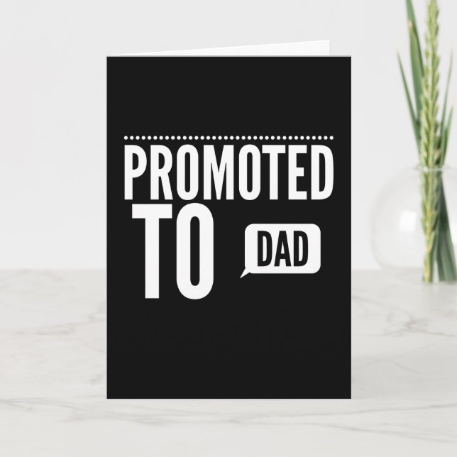 Carte Promu À Papa Nouveau Papa (Devant)