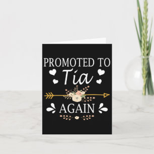 Carte Promu À Tia De Nouveau Chemise Mères Jour Cadeaux