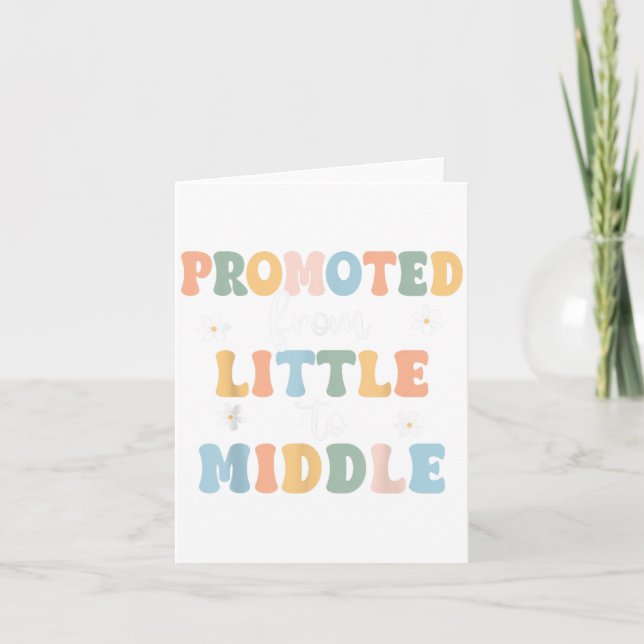 Carte Promu Au Frère Moyen Soeur Toddler Baby Ann (Devant)