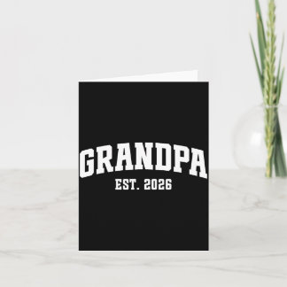 Carte Promu Grand-père Établ. 2026 Grand-parent Bébé Ann