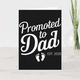 Carte Promu Papa Fête 2025 Drôle Bientôt Papa T-Shirt