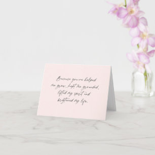 Carte Proposition de la meilleure amie soeur bridesmaid,