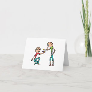 Carte Proposition de mariage fiançailles