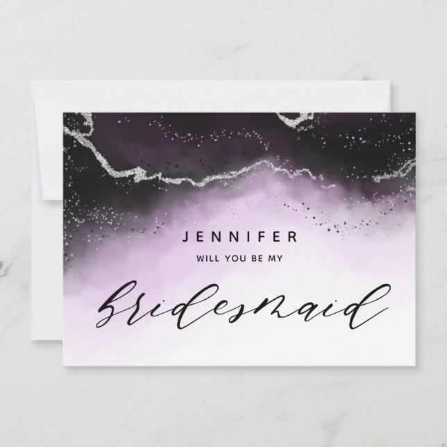 Carte Proposition d'Ethereal Mist Ombre Violet Bridesmai (Devant)
