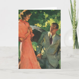 Carte Proposition vintage ; Voulez-Vous M'Épouser ?