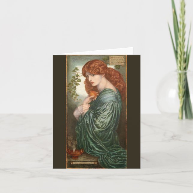 Carte Proserpine par Dante Gabriel Rossetti (Devant)