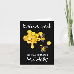 Carte Protection des abeilles, Motifs du miel, Animaux, 