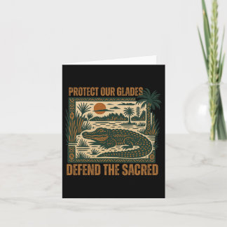 Carte Protéger Les Protes Alligator Sacred Save Everglad