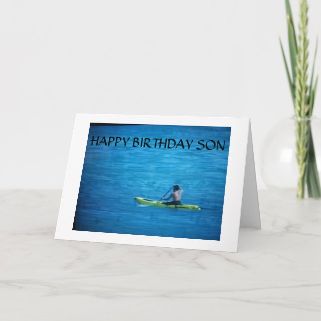 CARTE "PROUD OF THE MAN YOU'VE BECOME SON" BIRTHDAY (Devant)