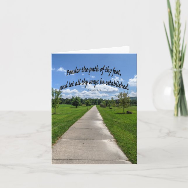 Carte Proverbes 4:26 (Devant)